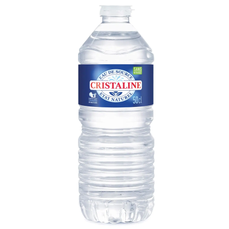 Eau minérale Cristaline 50 cl - carton de 24