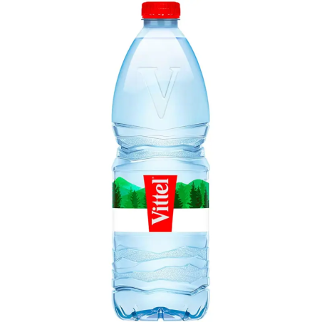 Eau Vittel - 1 litre - Carton de 15 bouteilles